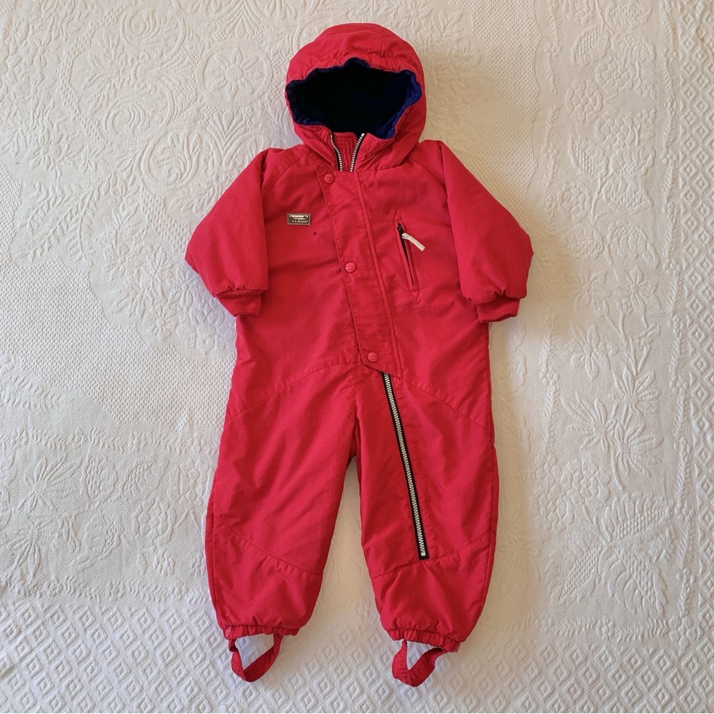 L.L. Bean Red Kids Snowsuit
